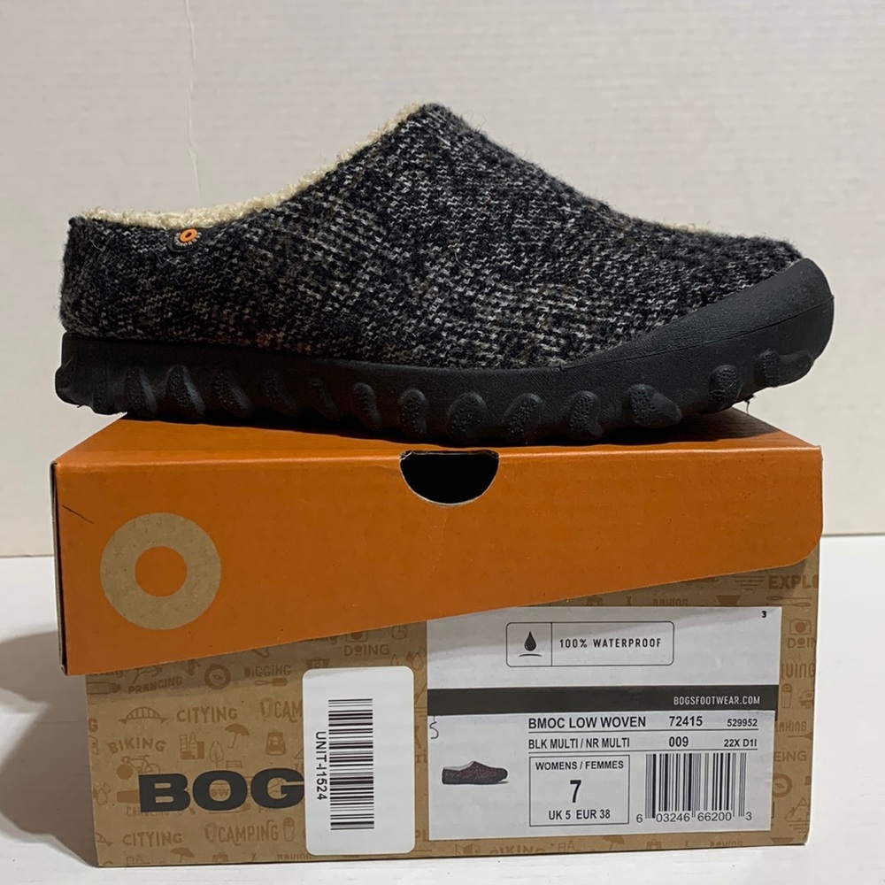 Bogs B-Moc clogs Slip-On Woven Shoe (Waterproof) Womens Size 7 EUR 38 fall shoes